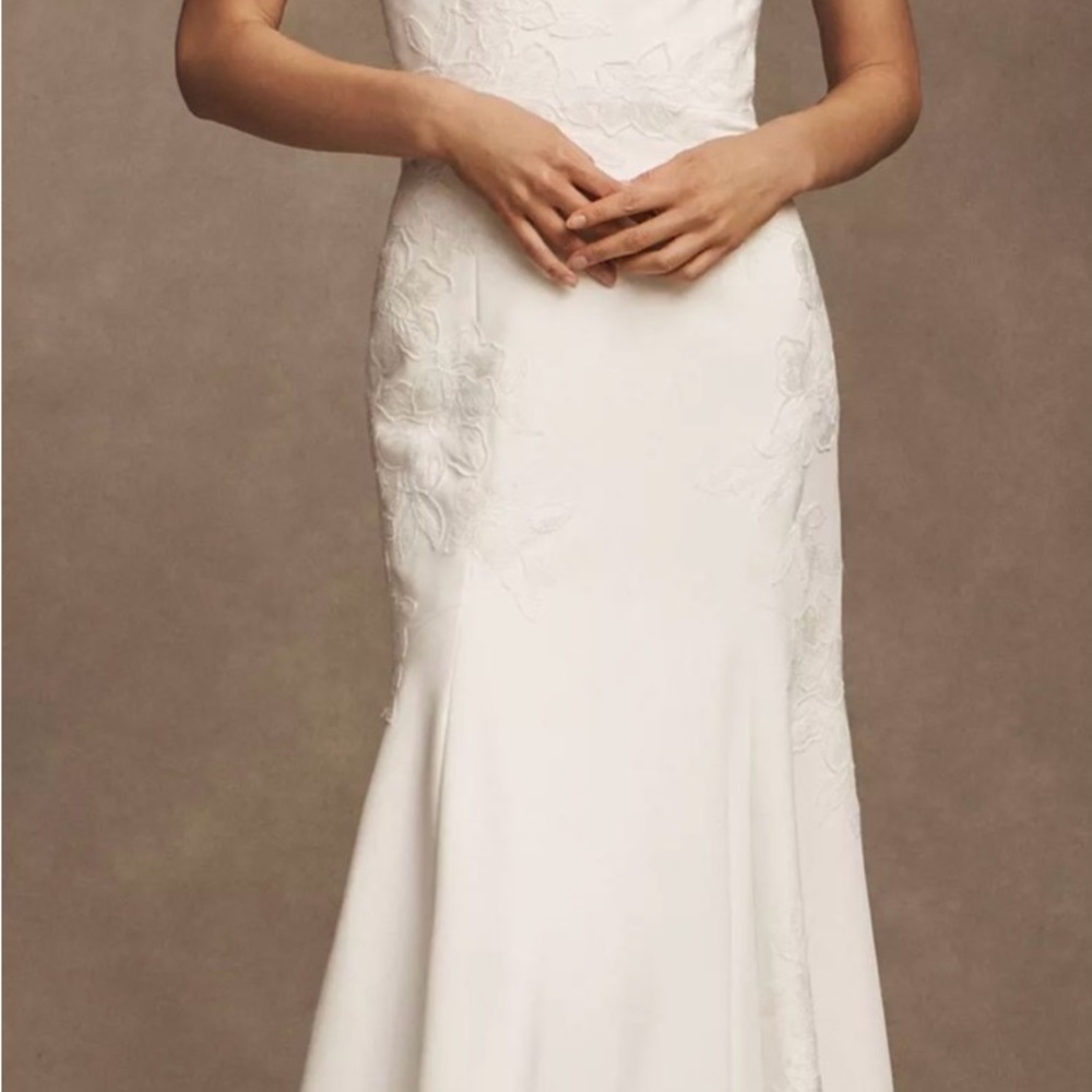 Ivory Wedding Dress/ Bridal Gown with Subtle Embroidery - Jenny Yoo Size 22